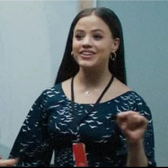 BCBGeneration Balloon Sleeve Bird Dress Size 4 - Picture 2 of 12